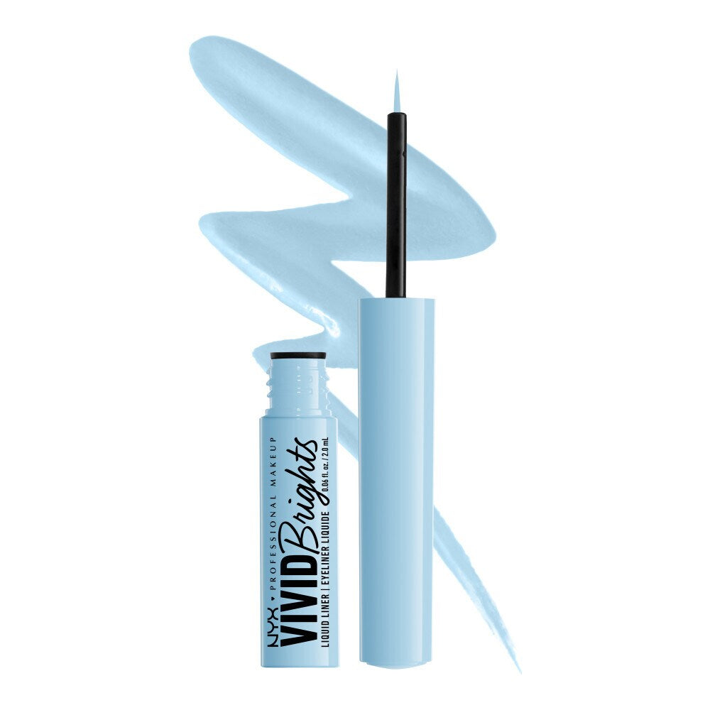 WHOLESALE NYX VIVID BRIGHTS MATTE LIQUID EYELINER 0.06 OZ - BLUE THANG - 72 PIECE LOT