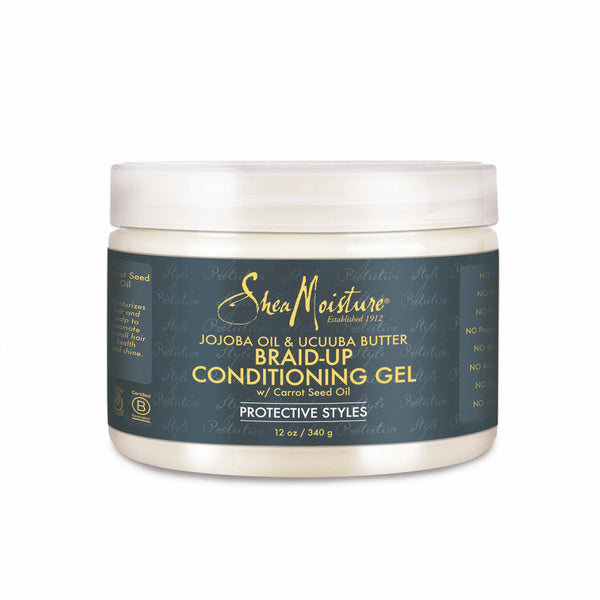 WHOLESALE SHEA MOISTURE JOJOBA OIL & UCUUBA BUTTER BRAID-UP CONDITIONING GEL 12 OZ - 48 PIECE LOT