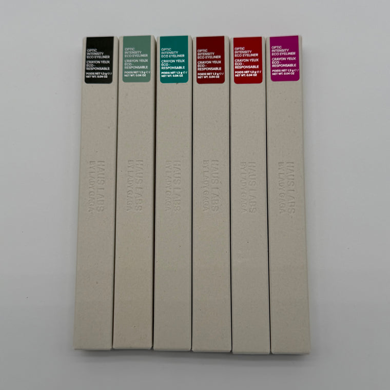 WHOLESALE HAUS LABS BY LADY GAGA OPTIC INTENSITY ECO EYELINER PACKAGE #1 - ASSORTED COLORS - 60 PIECE LOT