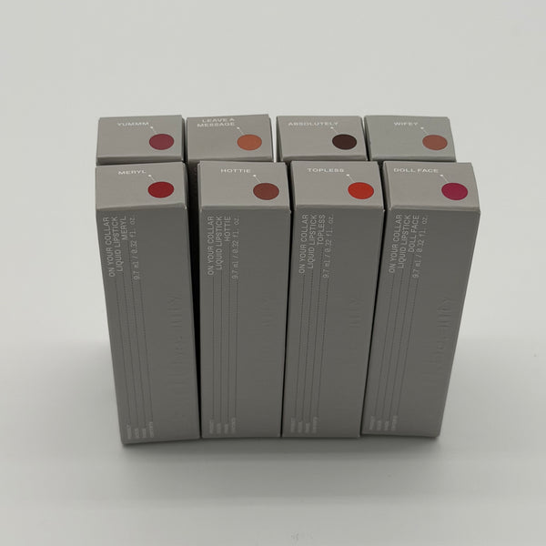 WHOLESALE R.E.M. BEAUTY ON YOUR COLLAR LIQUID LIPSTICK PACKAGE #1 - ASSORTED COLORS - 48 PIECE LOT