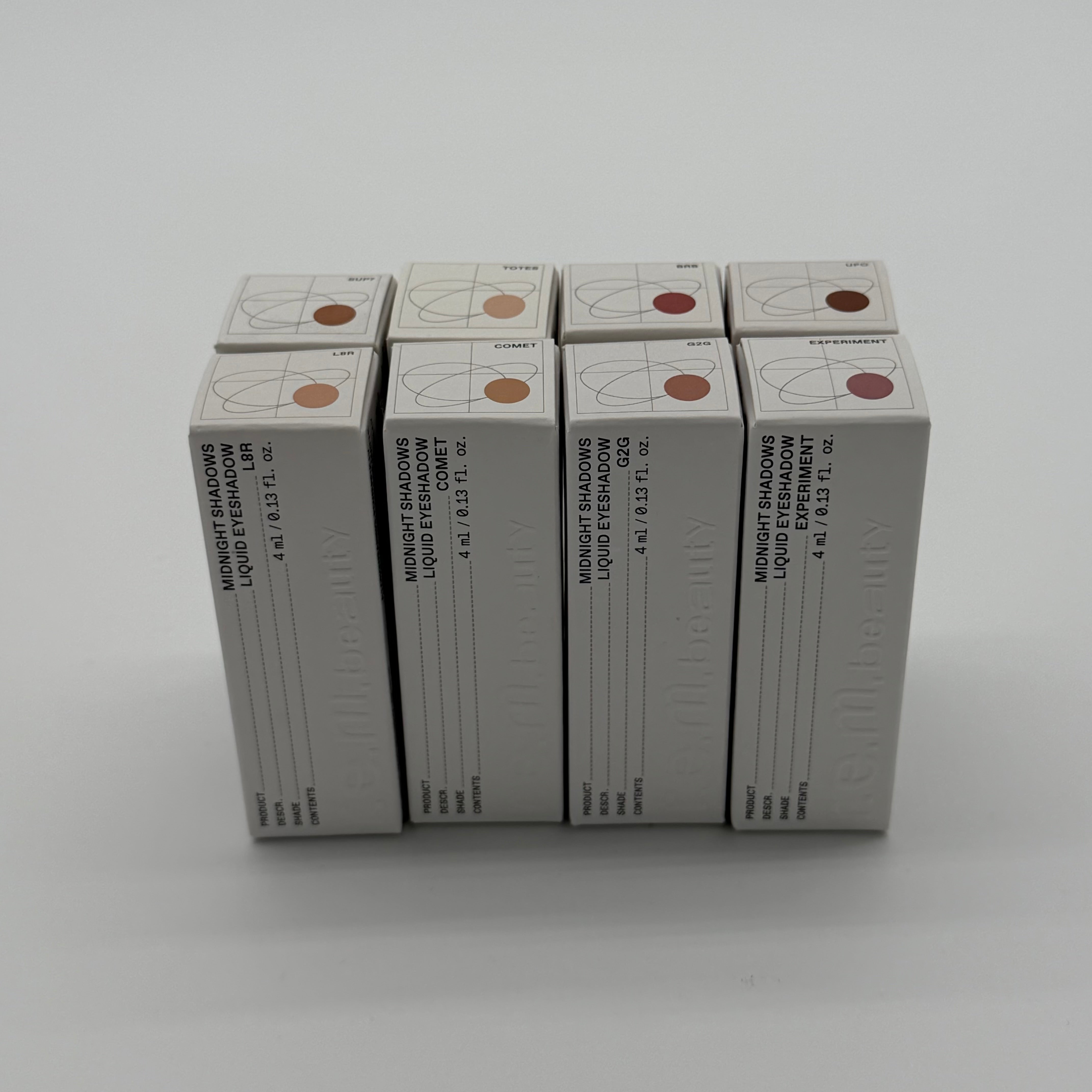 WHOLESALE R.E.M. BEAUTY MIDNIGHT SHADOWS LIQUID EYESHADOW PACKAGE #1 - ASSORTED COLORS - 48 PIECE LOT