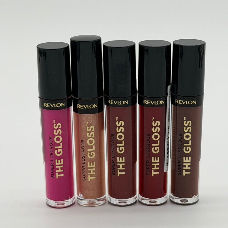 WHOLESALE REVLON SUPER LUSTROUS THE GLOSS LIPGLOSS PACKAGE #1 - ASSORTED COLORS - 100 PIECE LOT
