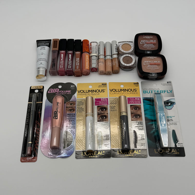 WHOLESALE ASSORTED LOREAL COSMETICS LOT BOXED - ASSORTED - 100 PIECE LOT