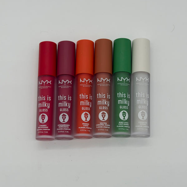 WHOLESALE NYX THIS IS MILKY LIP GLOSS PACKAGE #1 - 48 PIECE LOT