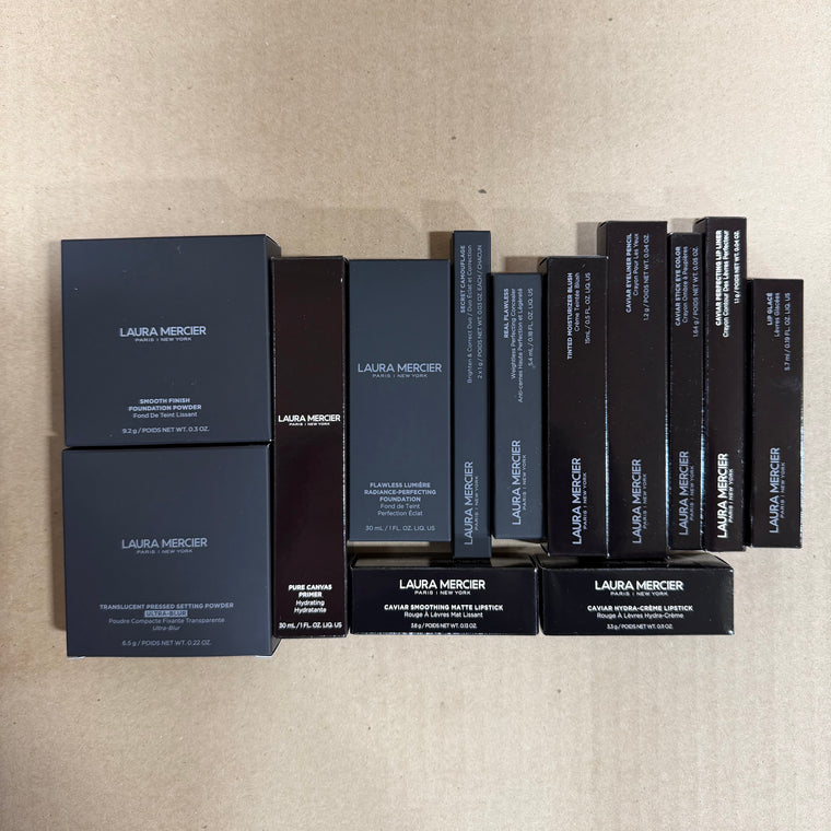 WHOLESALE ASSORTED LAURA MERCIER COSMETICS LOT BOXED - ASSORTED - 50 PIECE LOT