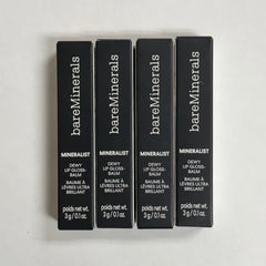 WHOLESALE BAREMINERALS DEWY LIP GLOSS BALM PACKAGE #1 - ASSORTED COLORS - 50 PIECE LOT