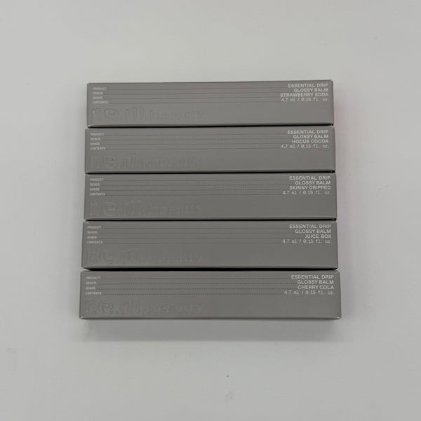 WHOLESALE R.E.M. BEAUTY ESSENTIAL DRIP GLOSSY BALM PACKAGE #2 - ASSORTED COLORS - 48 PIECE LOT