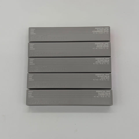 WHOLESALE R.E.M. BEAUTY ESSENTIAL DRIP GLOSSY BALM PACKAGE #2 - ASSORTED COLORS - 48 PIECE LOT