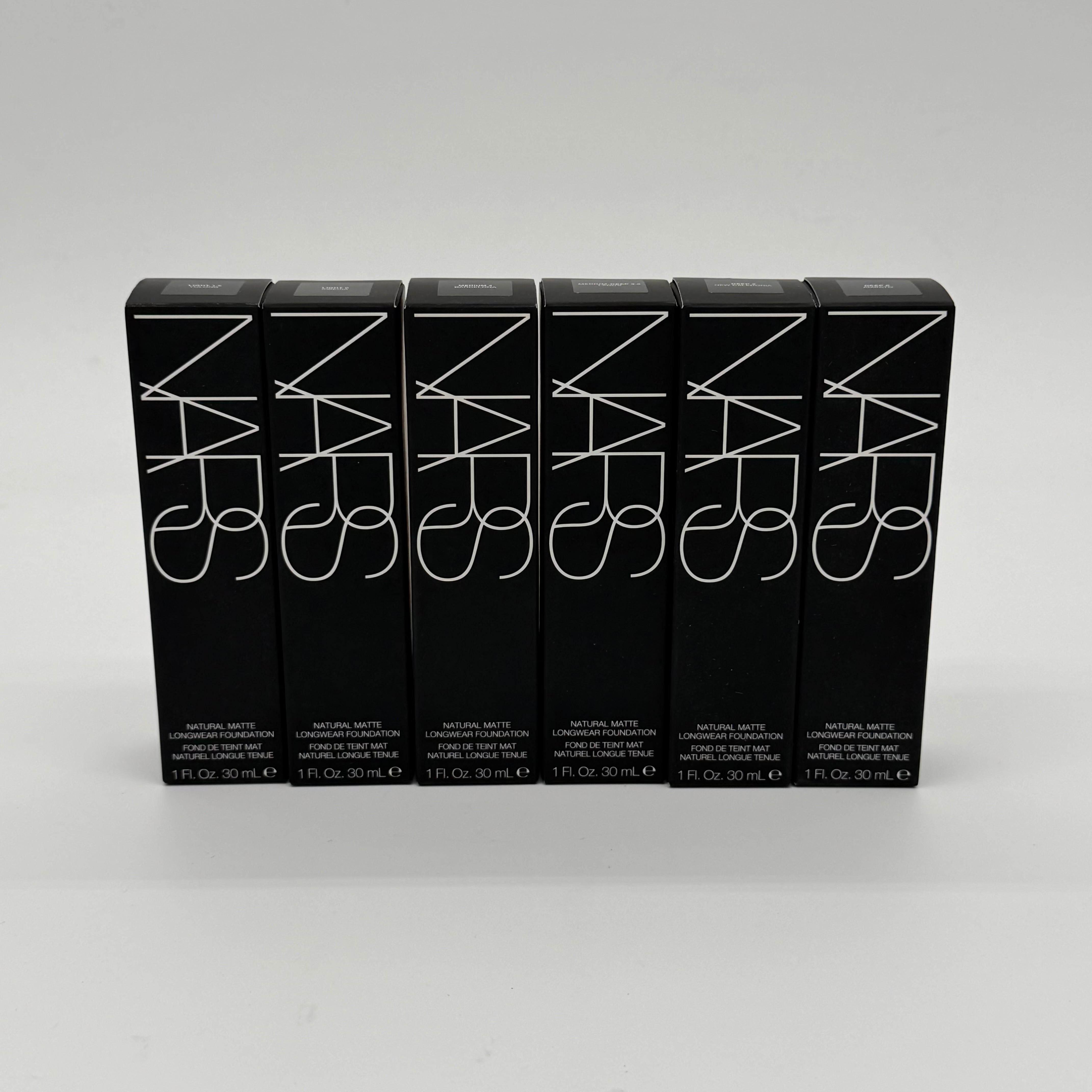 WHOLESALE NARS NATURAL MATTE LONGWEAR FOUNDATION 1 OZ - ASSORTED COLORS - 50 PIECE LOT