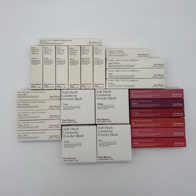 WHOLESALE ASSORTED RARE BEAUTY COSMETICS LOT - 50 PIECE LOT