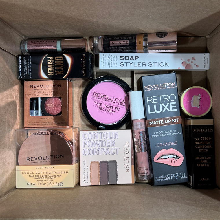 WHOLESALE MAKEUP REVOLUTION COSMETICS ASSORTED LOT - 100 PIECE LOT