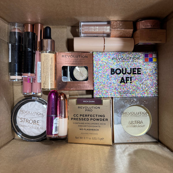 WHOLESALE MAKEUP REVOLUTION COSMETICS ASSORTED LOT - 100 PIECE LOT