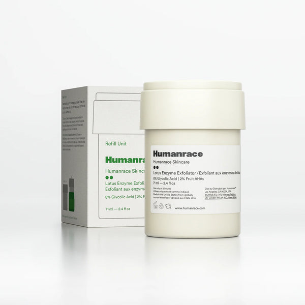 WHOLESALE HUMANRACE SKINCARE LOTUS ENZYME EXFOLIATOR REFILL UNIT 2.4 OZ - 48 PIECE LOT