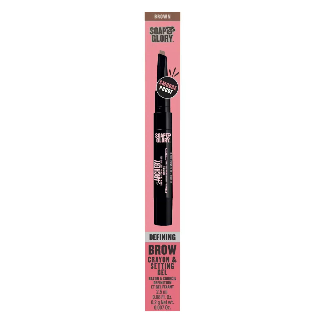 WHOLESALE SOAP & GLORY DEFINING BROW CRAYON & SETTING GEL - BROWN - 48 PIECE LOT
