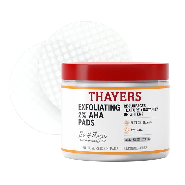 WHOLESALE THAYER'S EXFOLIATING 2% AHA PADS - 60 COUNT - 48 PIECE LOT