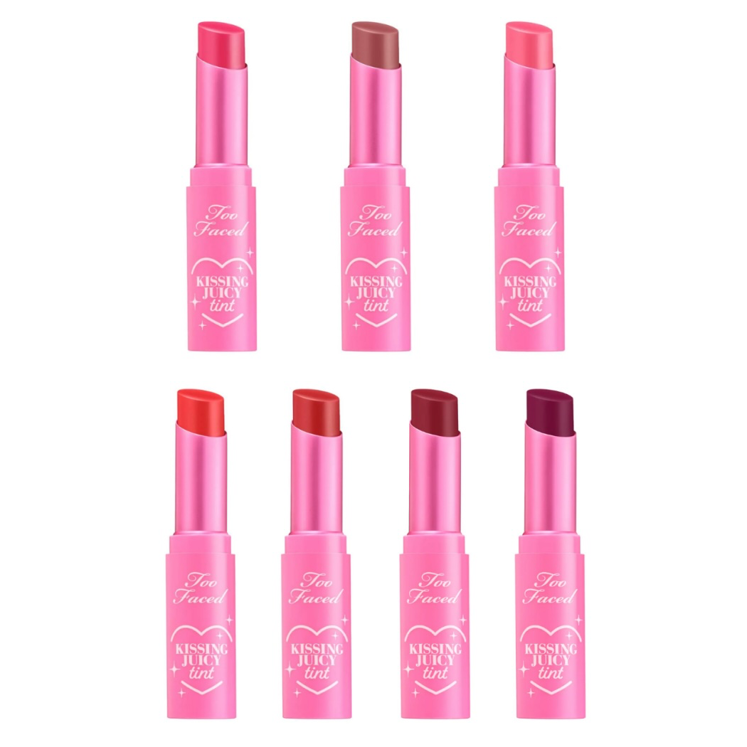 WHOLESALE TOO FACED KISSING JUICY TINT LIP TINT 0.10 OZ - ASSORTED COLORS - 50 PIECE LOT