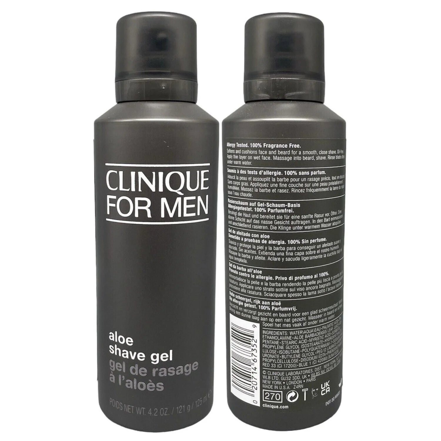 WHOLESALE CLINIQUE FOR MEN ALOE SHAVE GEL 4.2 OZ - 42 PIECE LOT