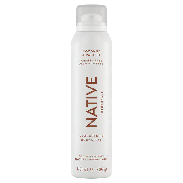 WHOLESALE NATIVE DEODORANT SPRAY 3.5 OZ - COCONUT & VANILLA - 48 PIECE LOT