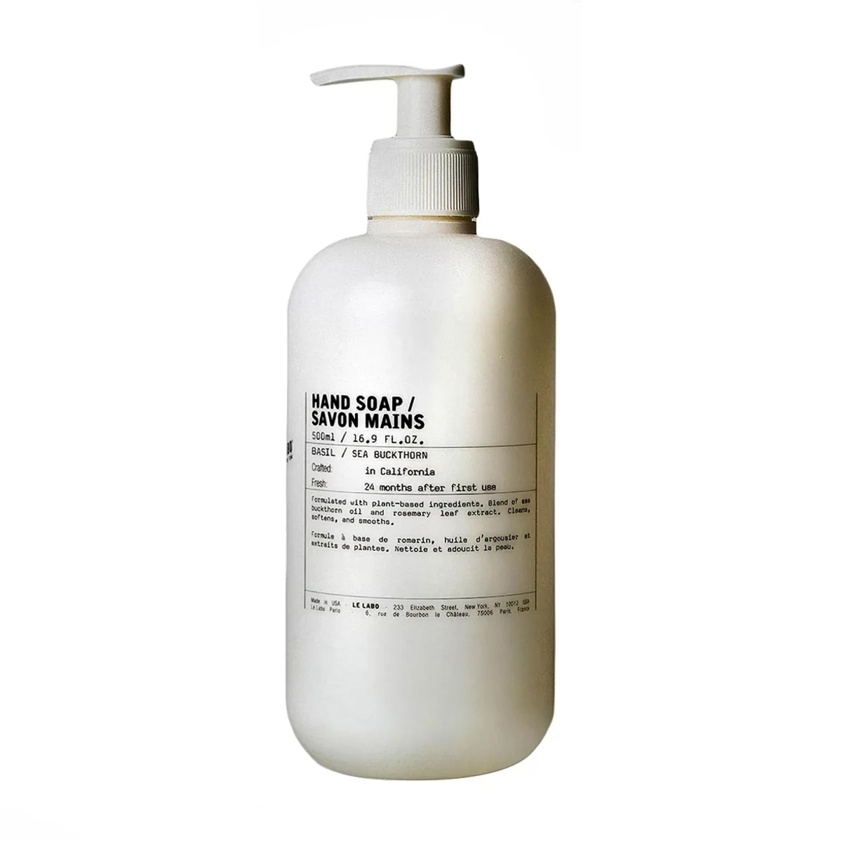 WHOLESALE LE LABO BASIL HAND SOAP 16.9 OZ - 24 PIECE LOT