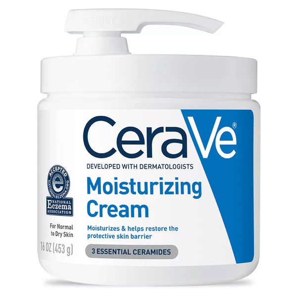 WHOLESALE CERAVE MOISTURIZING CREAM WITH PUMP 16 OZ - 48 PIECE LOT