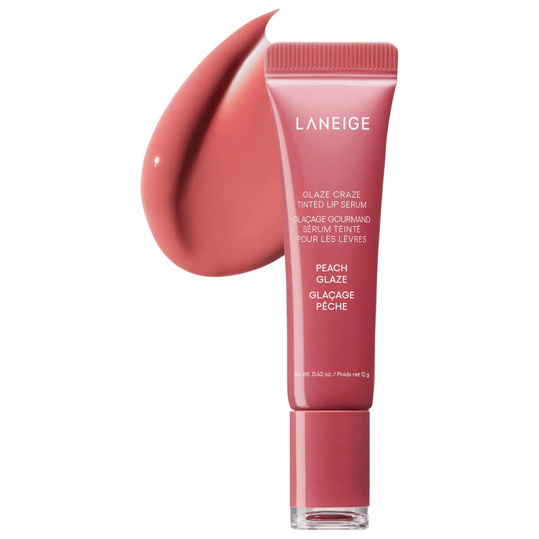 WHOLESALE LANEIGE GLAZE CRAZE TINTED LIP SERUM 0.42 OZ - PEACH GLAZE - 50 PIECE LOT