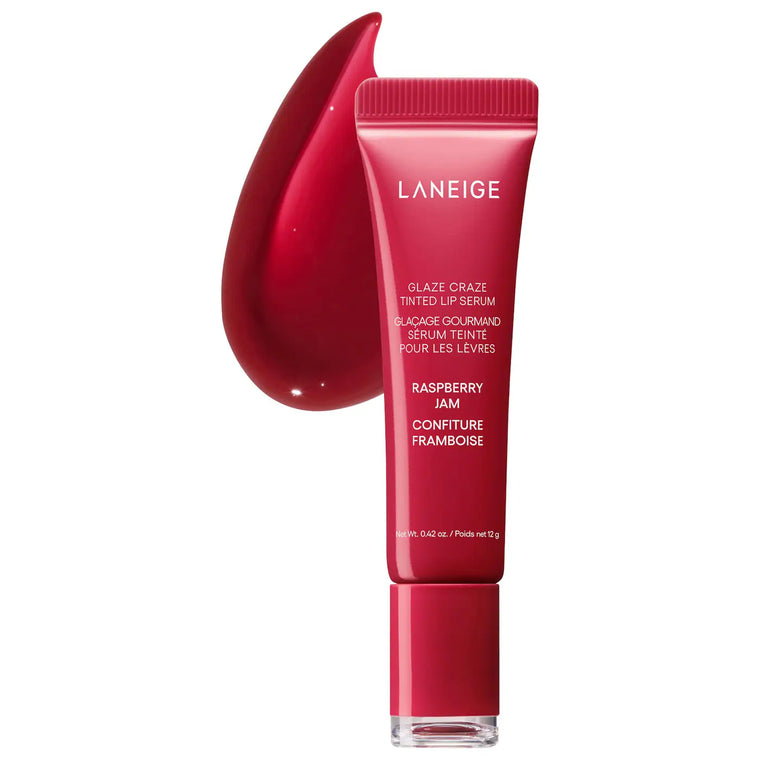 WHOLESALE LANEIGE GLAZE CRAZE TINTED LIP SERUM 0.42 OZ - RASPBERRY JAM - 50 PIECE LOT