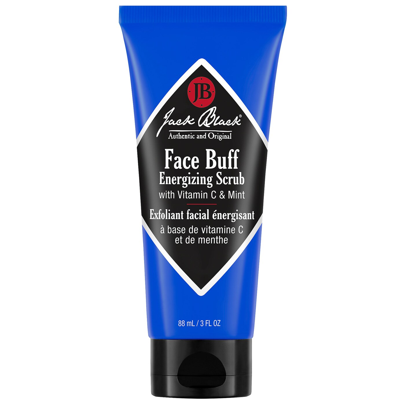 WHOLESALE JACK BLACK FACE BUFF ENERGIZING SCRUB SMALL SIZE 3 OZ - 48 PIECE LOT