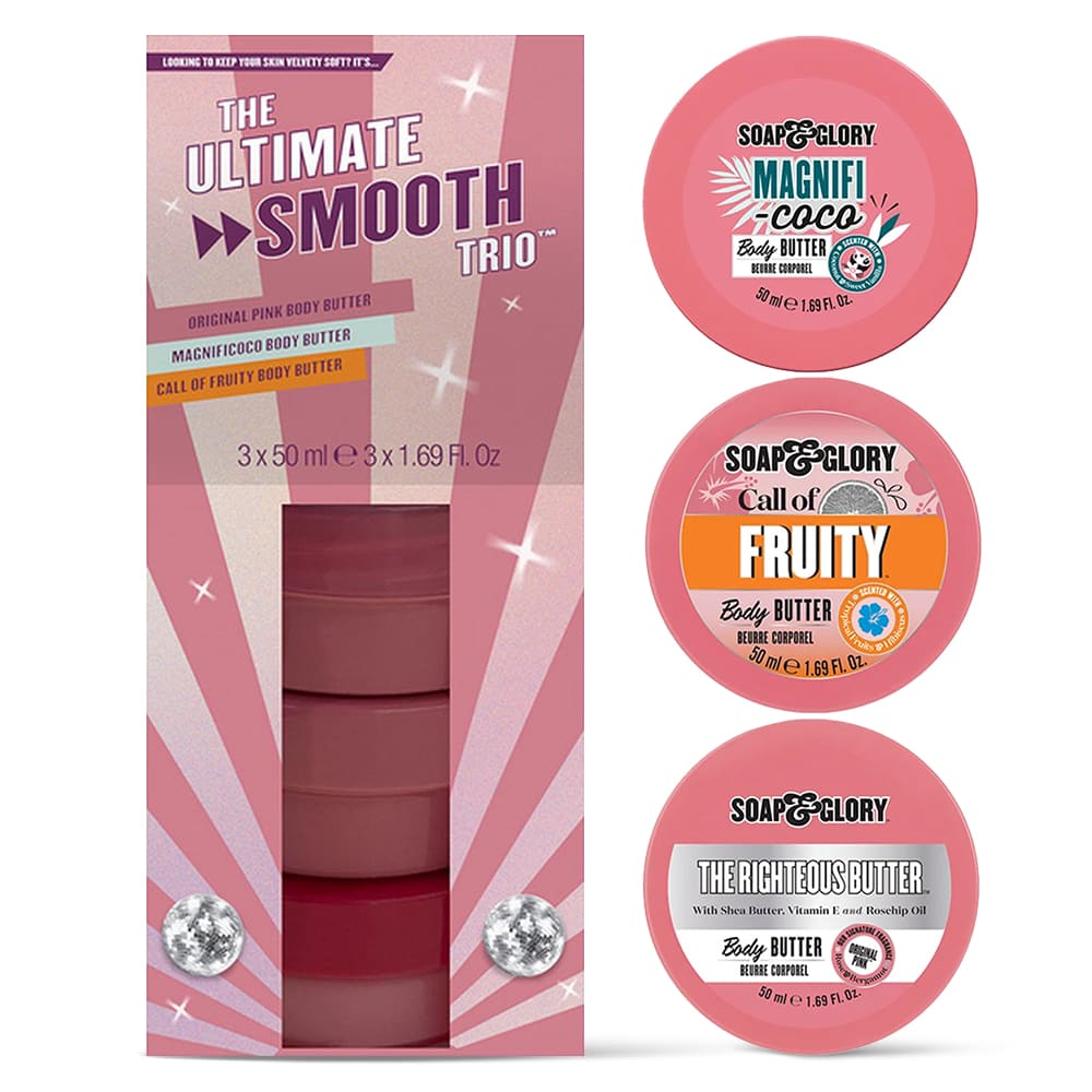 WHOLESALE SOAP & GLORY THE ULTIMATE SMOOTH TRIO SET - 48 PIECE LOT