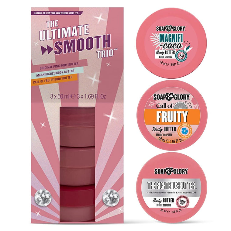 WHOLESALE SOAP & GLORY THE ULTIMATE SMOOTH TRIO SET - 48 PIECE LOT