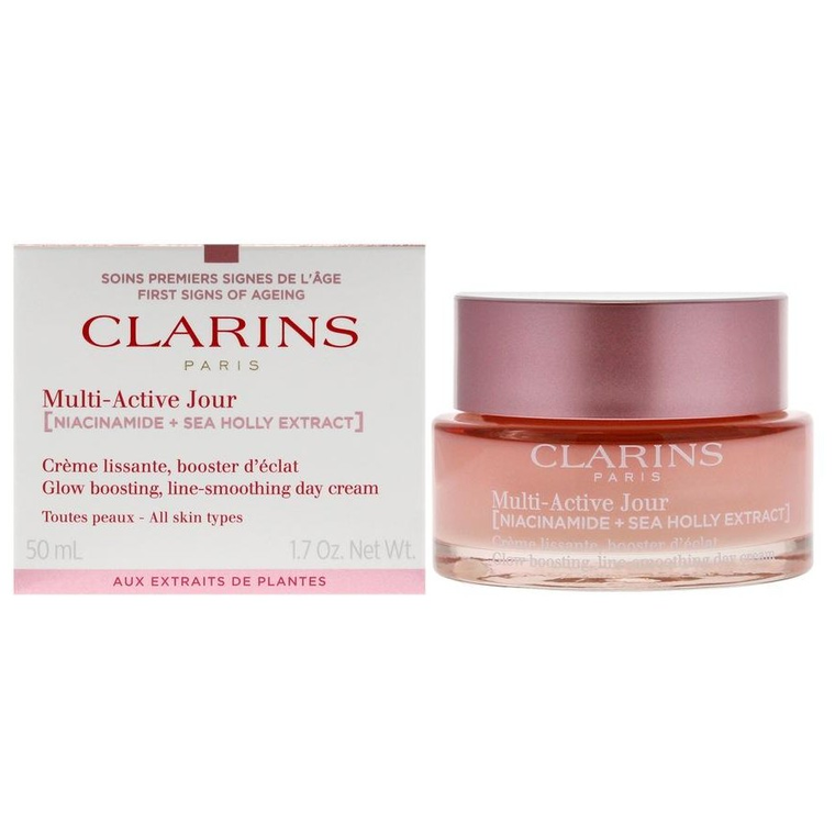 WHOLESALE CLARINS MULTI-ACTIVE JOUR NIACINAMIDE + SEA HOLLY EXTRACT 1.7 OZ - 48 PIECE LOT