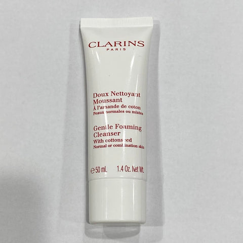 WHOLESALE CLARINS GENTLE FOAMING CLEANSER WITH COTTONSEED TRAVEL SIZE 1.4 OZ - 50 PIECE LOT