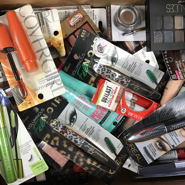 WHOLESALE ASSORTED BRAND NAME COSMETICS LOT - 100 PIECE LOT