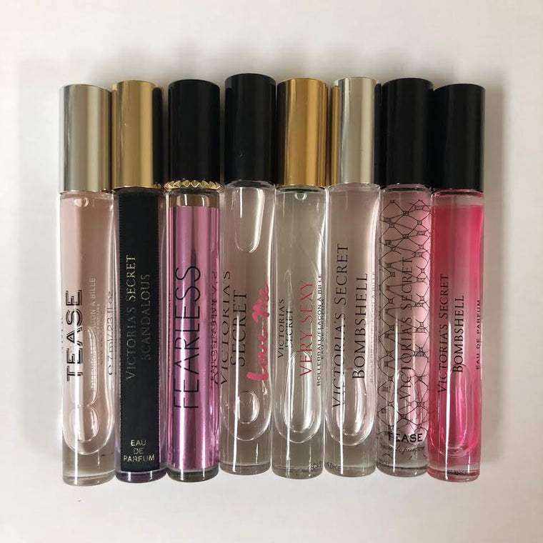WHOLESALE VICTORIA'S SECRET ROLLERBALL EAU DE PARFUM 0.23 OZ. ASSORTED UNBOXED - 50 PIECE LOT